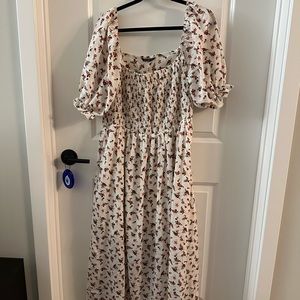 midi flower print dress
